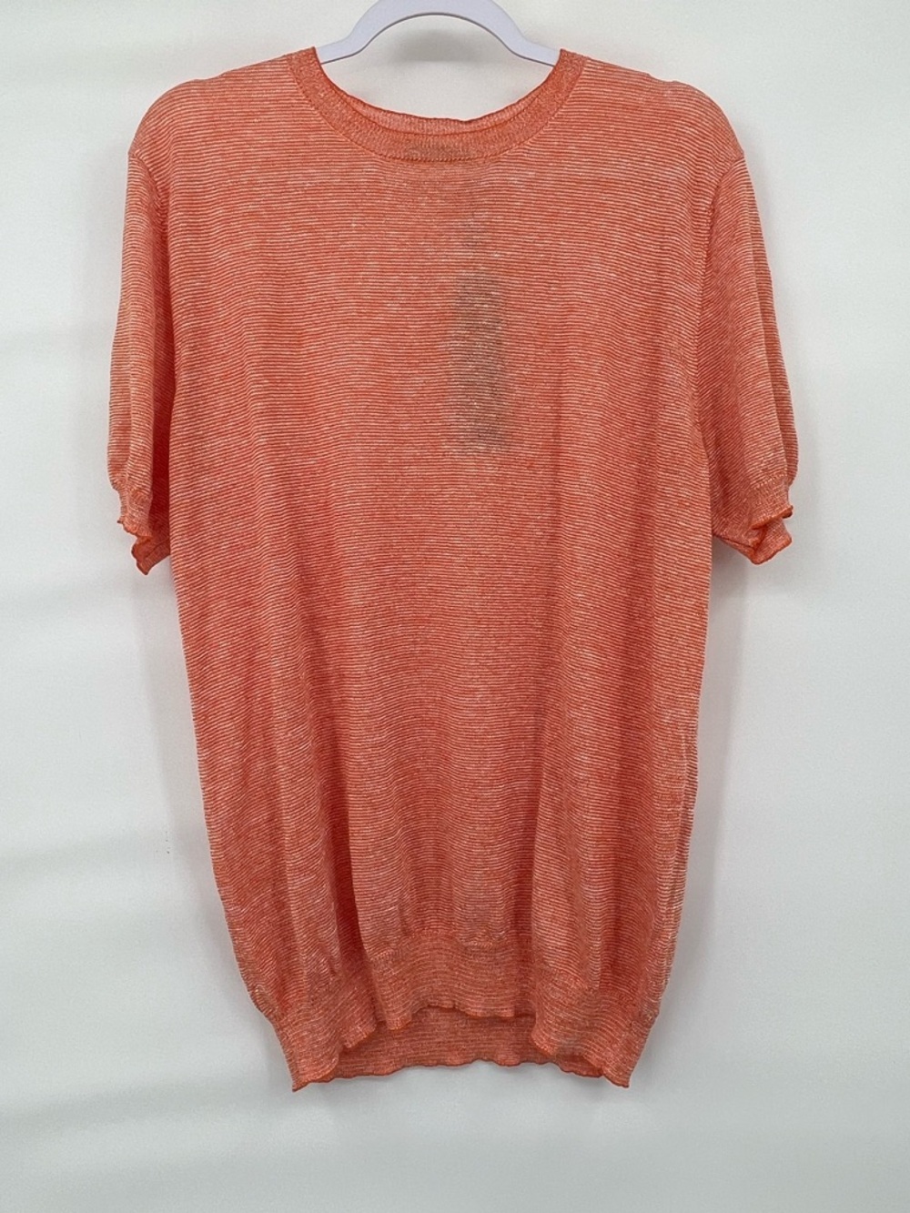 Antony Morato NWT tangerine linen blend pullover sweater